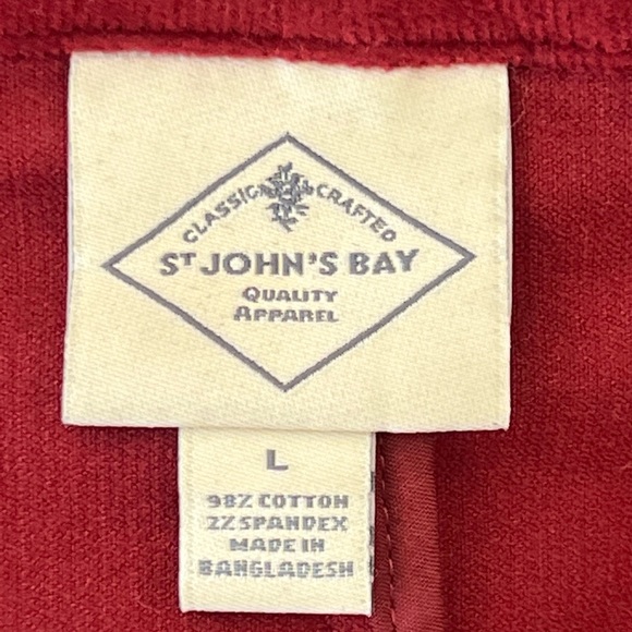 St. John’s Bay Red Corduroy Jacket. NWT - Picture 3 of 6